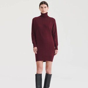Nadaam 100% Cashmere Turtleneck Sweater Dress Size L